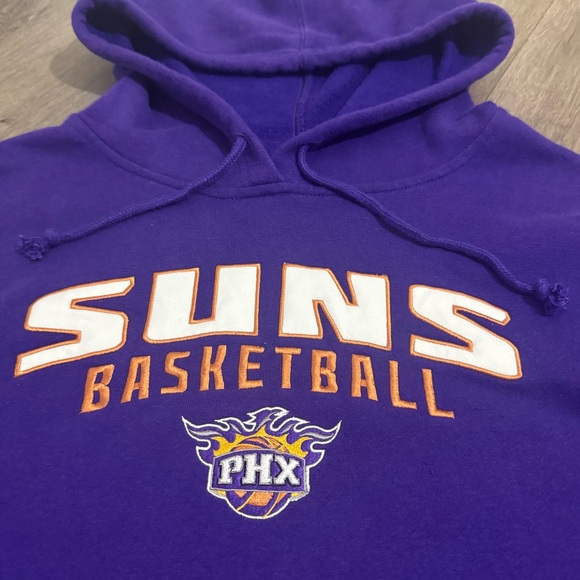Adidas Phoenix Suns Basketball Hoodie Mens XL Purple PHX Logo NBA Embroidered - Picture 2 of 5